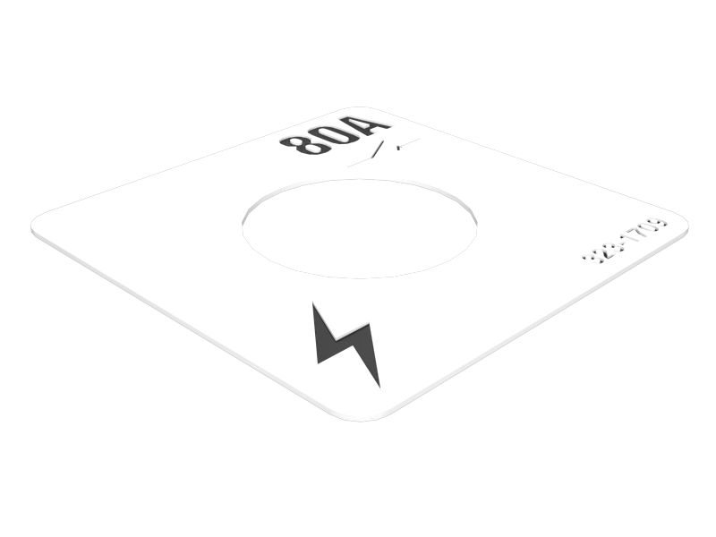 323-1709: НАКЛЕЙКА АВТОМАТИЧЕСКОГО ВЫКЛЮЧАТЕЛЯ