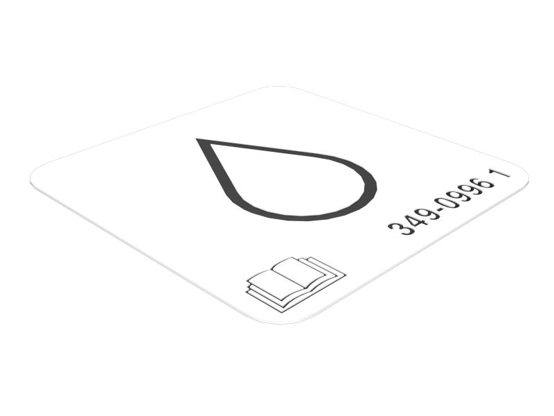 349-0996: НАКЛЕЙКА "МАСЛО