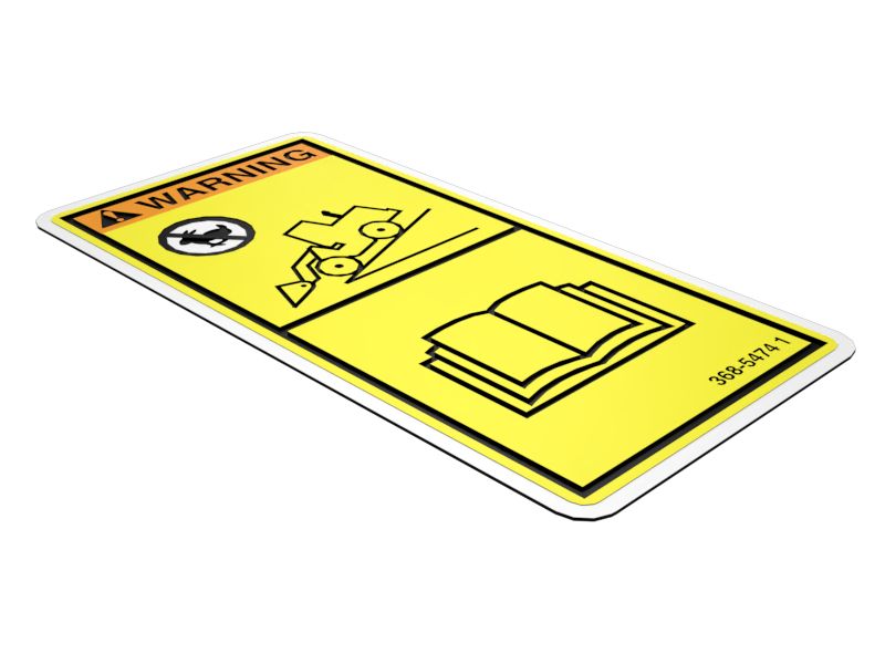 368-5474: НАКЛЕЙКА С ПРЕДУПРЕЖДЕНИЕМ