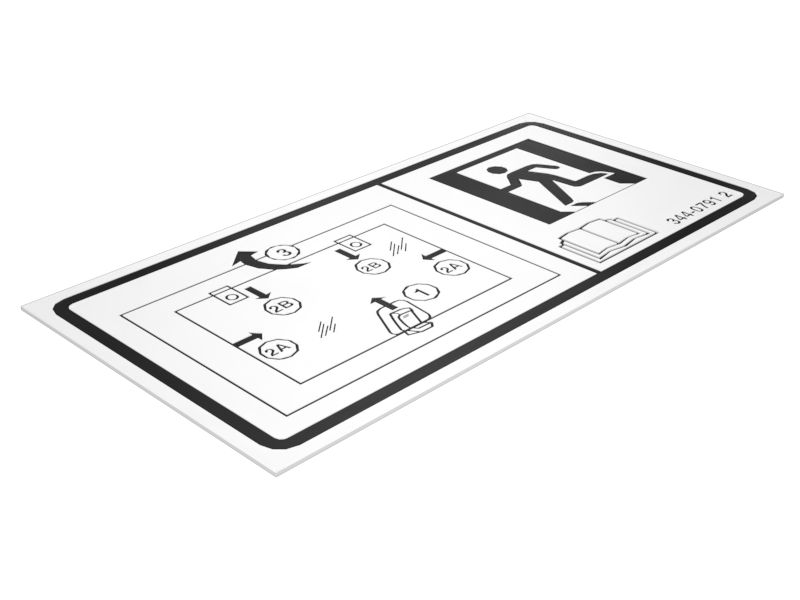 344-0791: НАКЛЕЙКА ГЕНЕРАТОРА EX