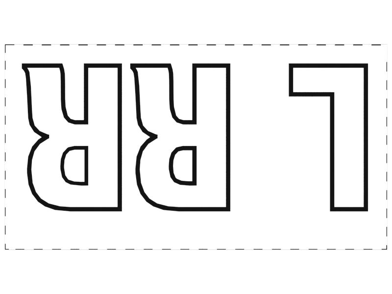 НАКЛЕЙКА L RR
