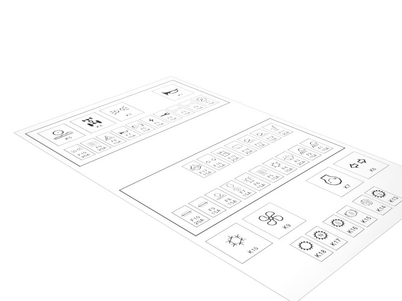 372-5861: НАКЛЕЙКА ПЛАВКОГО ПРЕДОХРАНИТЕЛЯ