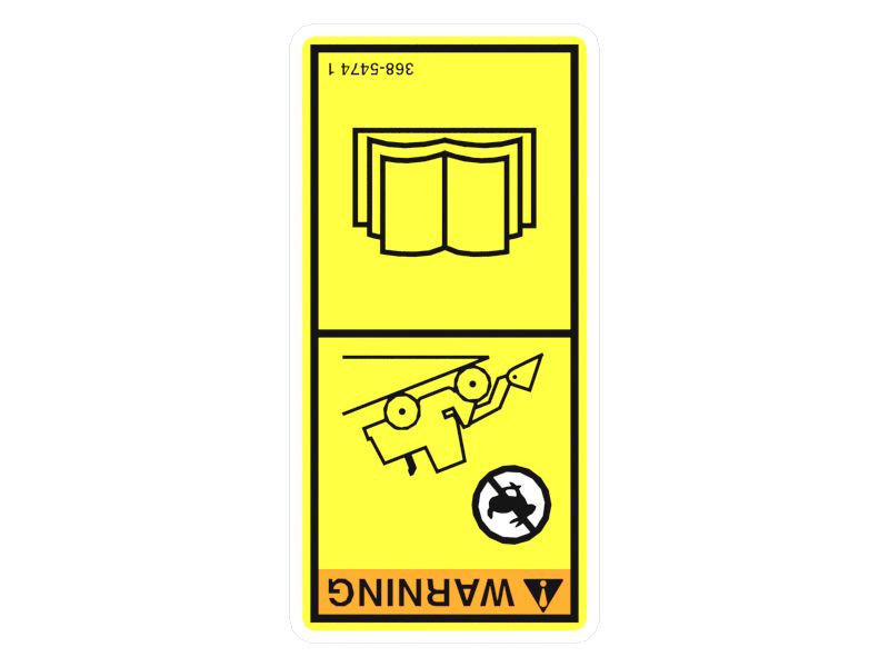 НАКЛЕЙКА С ПРЕДУПРЕЖДЕНИЕМ