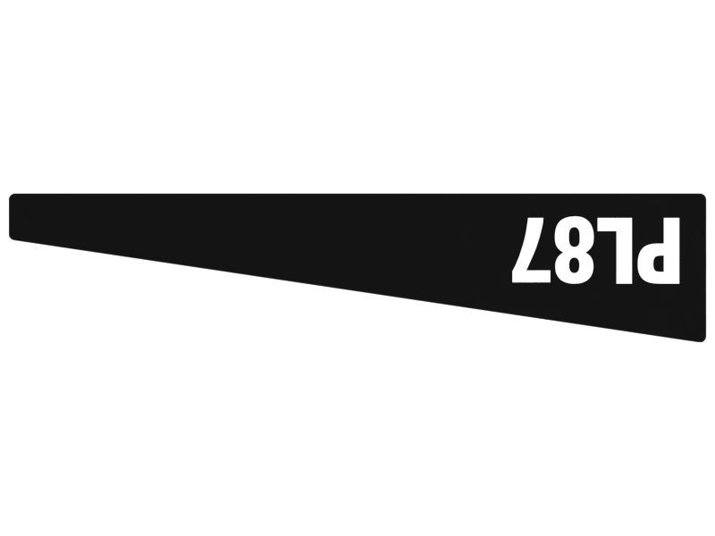 НАКЛЕЙКА PL87