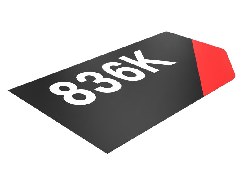 НАКЛЕЙКА 836J LH