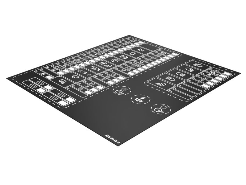 НАКЛЕЙКА ДЛЯ ЗАДНИХ ПРЕДОХРАНИТЕЛЕЙ