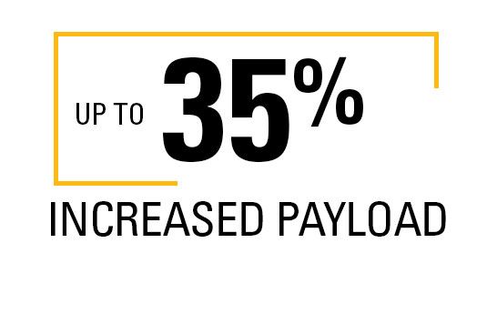 Up to 35% increased payload