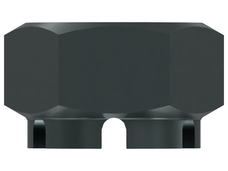 Шестигранная гайка с прорезями для резьбы 1-14