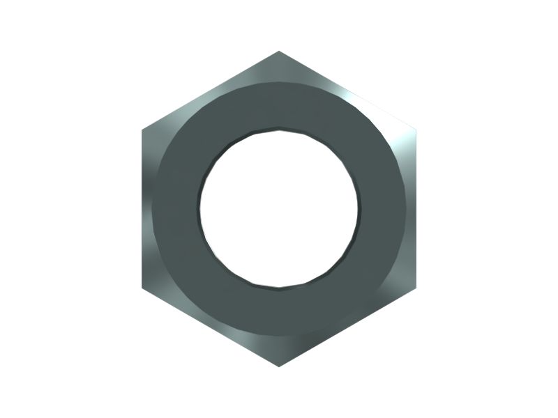 Шестигранная гайка с прорезями для резьбы 1-14