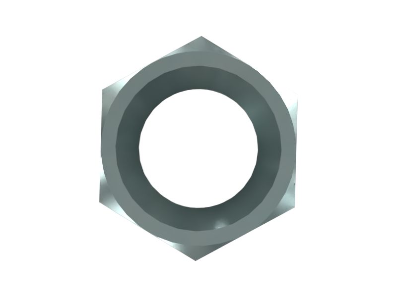 Шестигранная стопорная гайка M6 x 1 мм