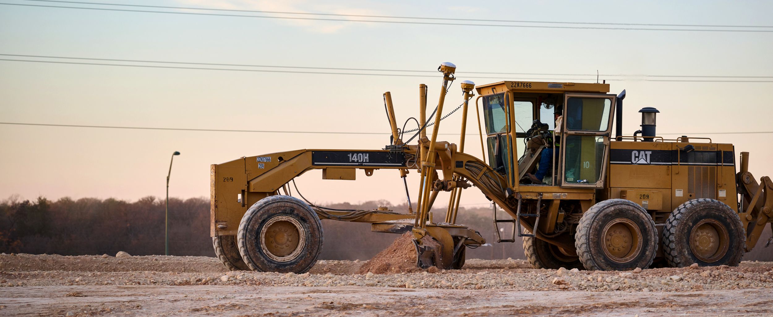 Repaired heavy equipment