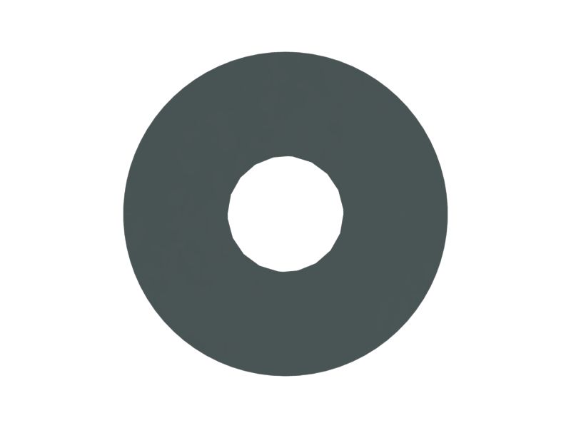 Шестигранная фланцевая гайка M6 x 1 мм