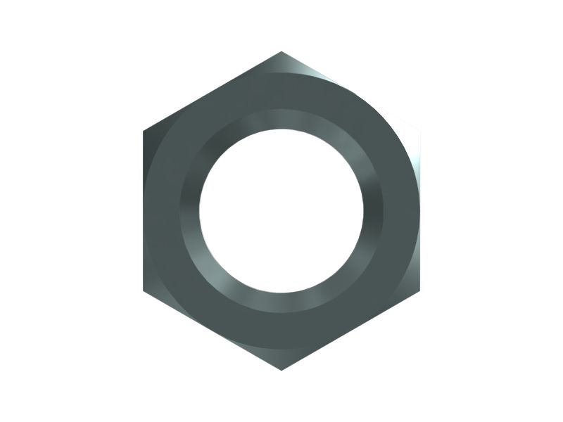 Шестигранная стопорная гайка 0,5