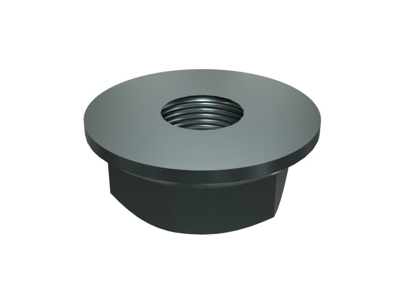 Шестигранная фланцевая гайка M6 x 1 мм