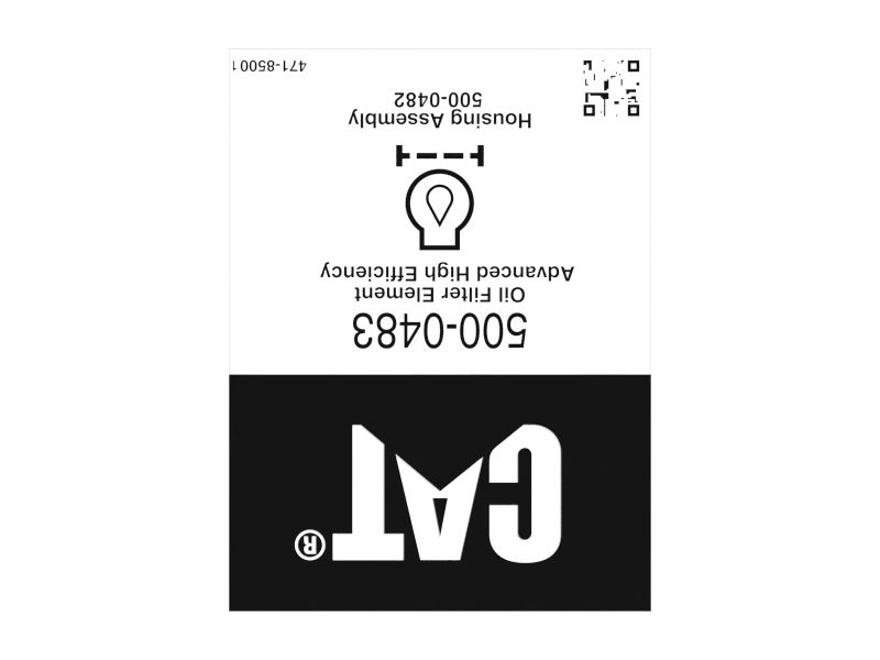 471-8500: Oil Filter Identification Film Label | CATCorp