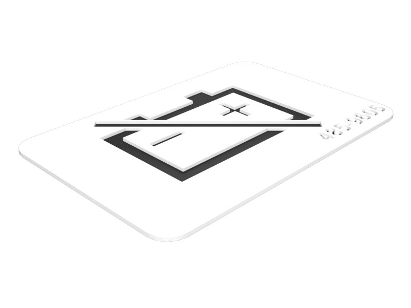 485-9605: НАКЛЕЙКА АКБ