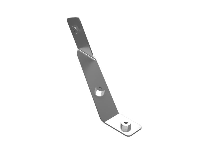 582-9866: 226.3mm Long Left Hand Side Hydraulic Line Guard Bracket