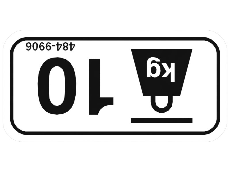 НАКЛЕЙКА МАКСИМАЛЬНОЙ НАГРУЗКИ