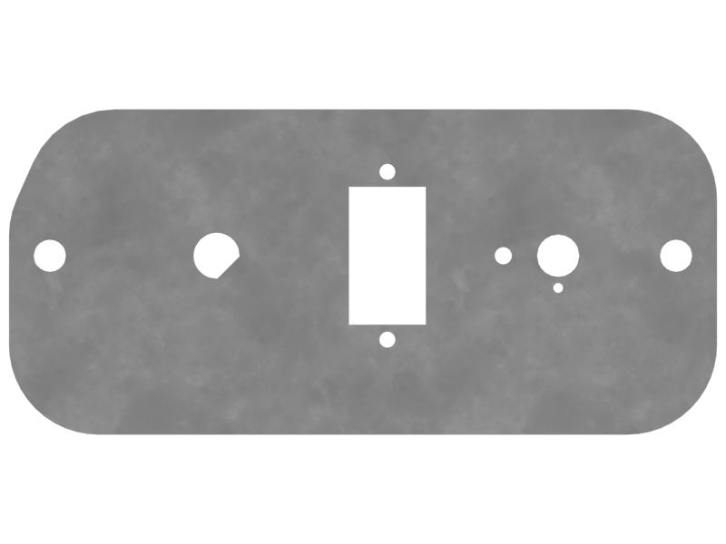 116-3119: 2.5mm Thick Rocker Switch Mounting Plate 1163119 купить