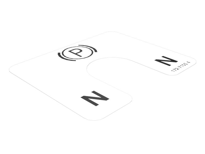 172-7105: НАКЛЕЙКА НА ПАНЕЛЬ