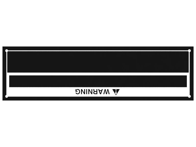 155-3641: Warning Plate for ROPS/FOPS | CATCorp