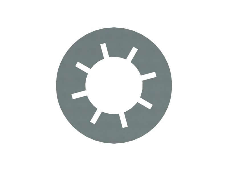 Стопорная шайба (с внешними или внутренними зубцами)