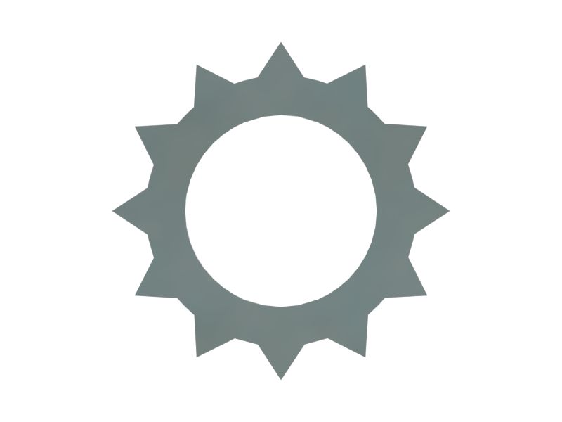 Шайба с внешним зубом 3/8 дюйма