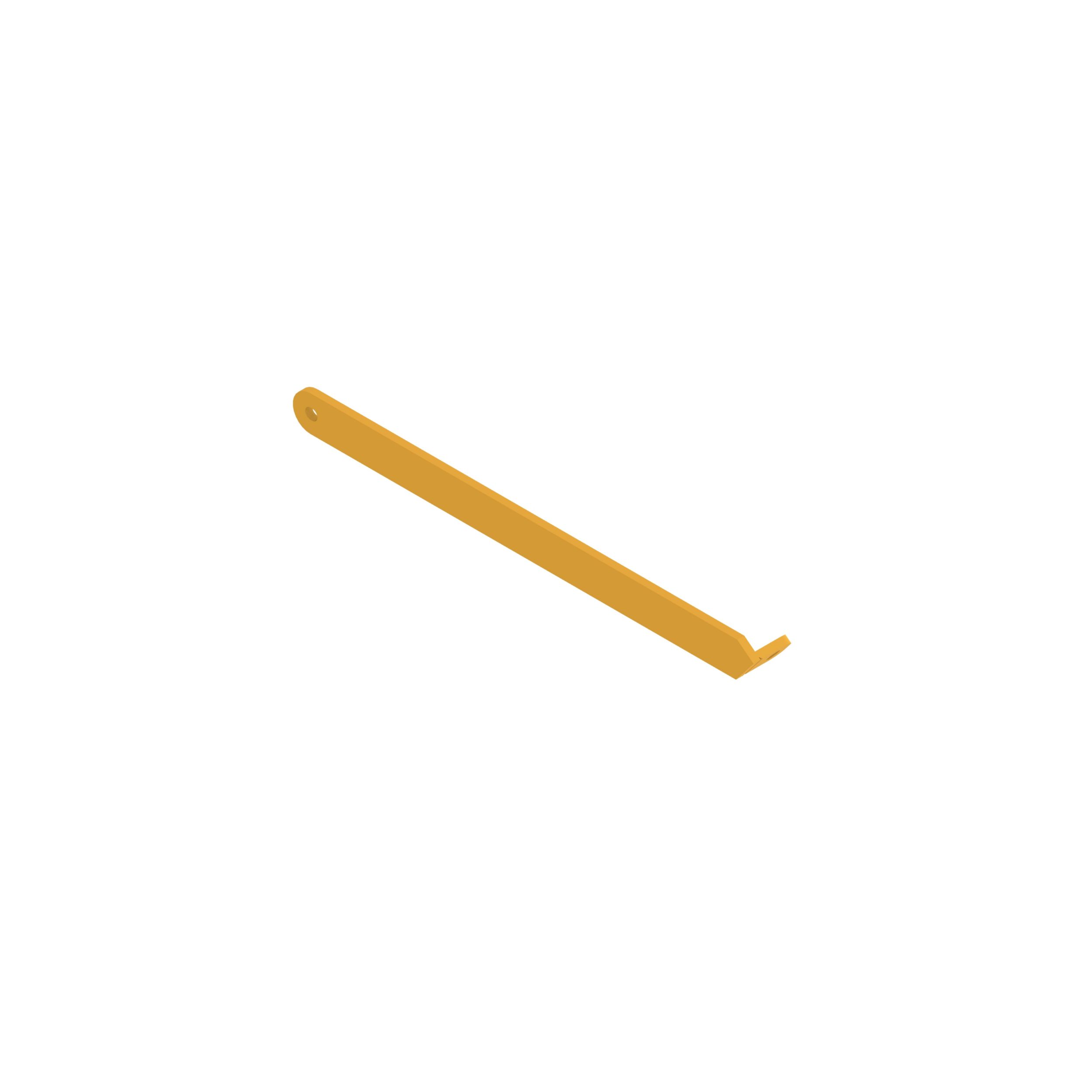 444-2710: Hood and Guard Right-Hand Lock Plate