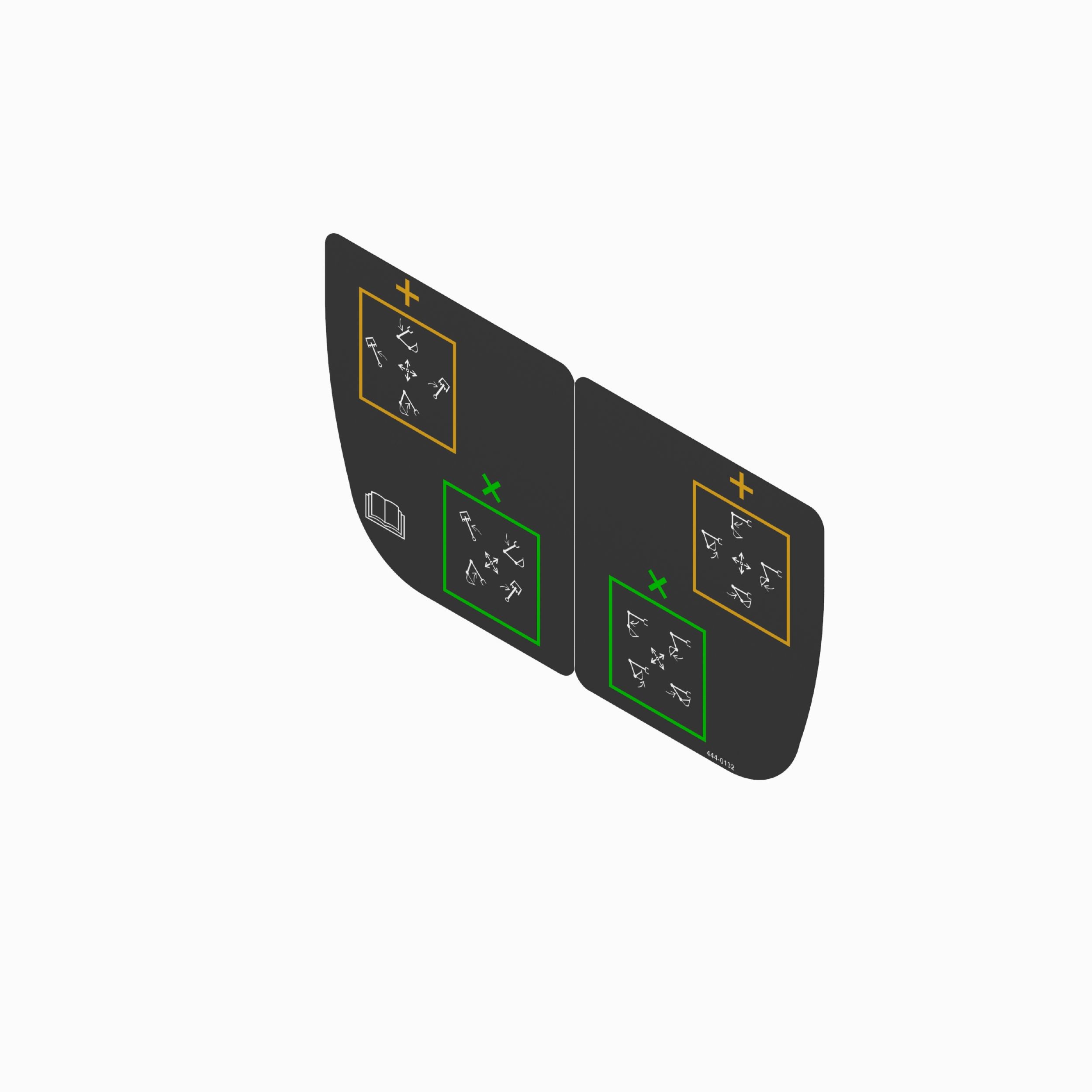 444-0132: Backhoe Loader Control Pattern Film