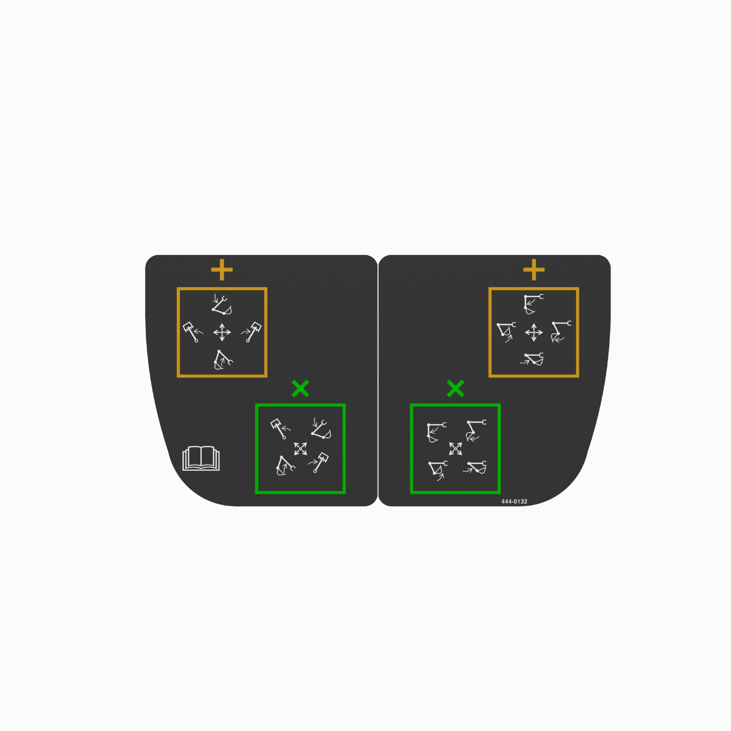 444-0132: Backhoe Loader Control Pattern Film | CATCorp