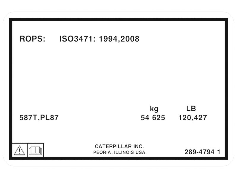 НАКЛЕЙКА КОНСТРУКЦИИ ROPS