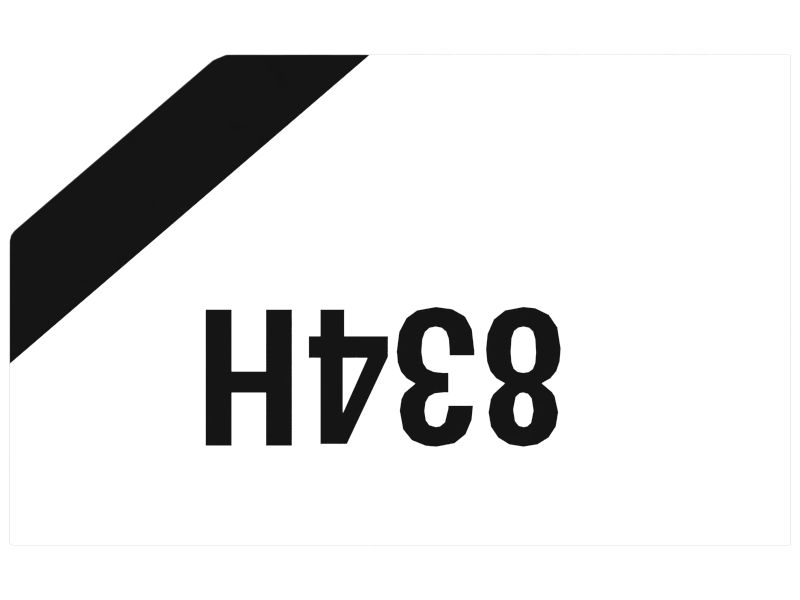 НАКЛЕЙКА 834H
