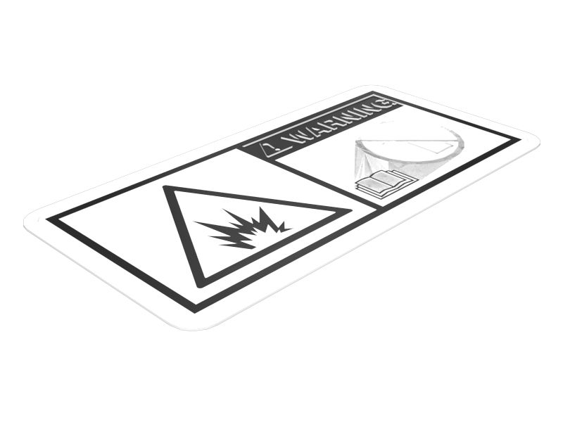 НАКЛЕЙКА ПРЕДУПРЕЖДАЮЩАЯ ET