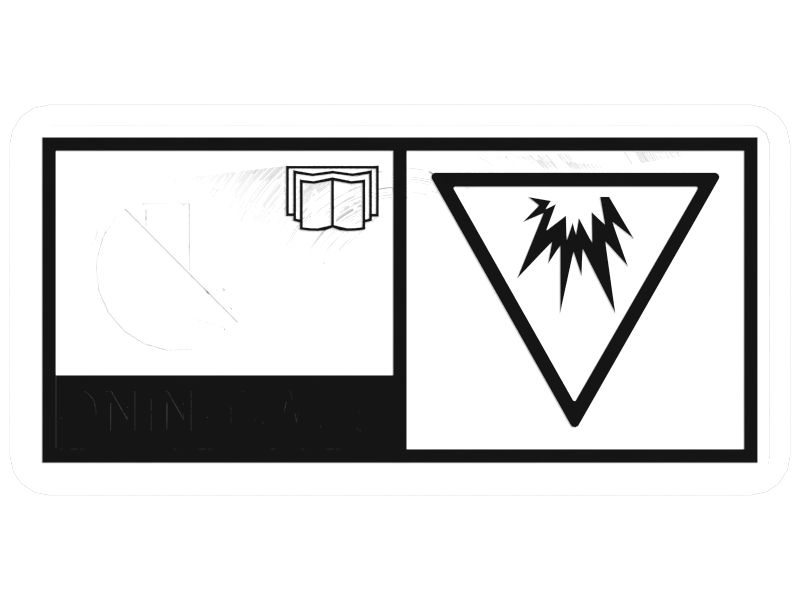 НАКЛЕЙКА ПРЕДУПРЕЖДАЮЩАЯ ET