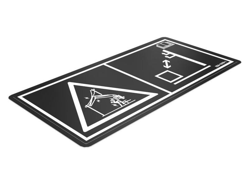 НАКЛЕЙКА "ОПАСНО