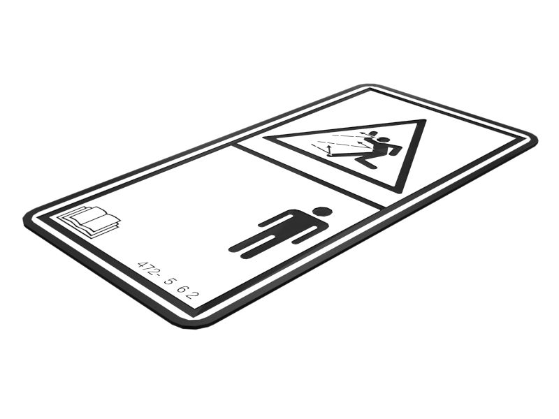 НАКЛЕЙКА С ПРЕДУПРЕЖДЕНИЕМ FL