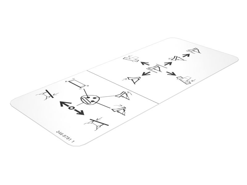 346-9781: НАКЛЕЙКА ОТВАЛА БУЛЬДОЗЕРА