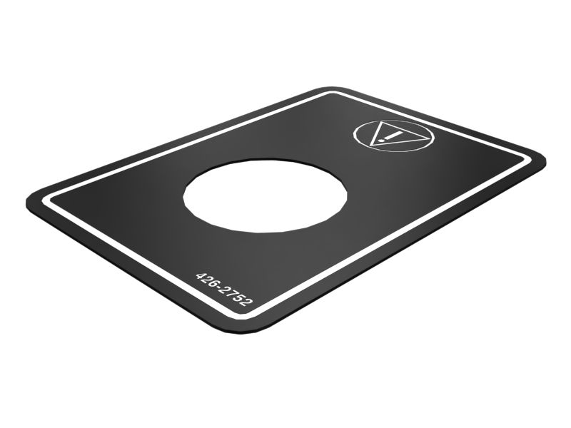 426-2752: ПЛАСТИНА УПРАВЛЕНИЯ