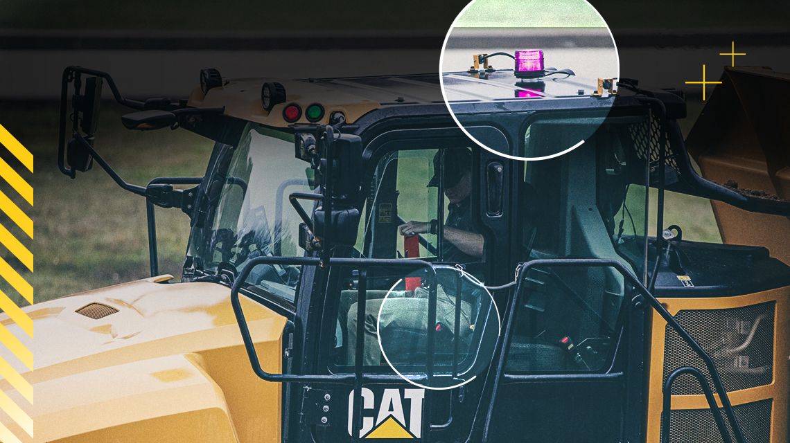 Beacon and seat belt alert