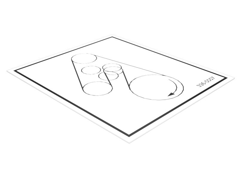 336-0057: НАКЛЕЙКА РЕМНЯ