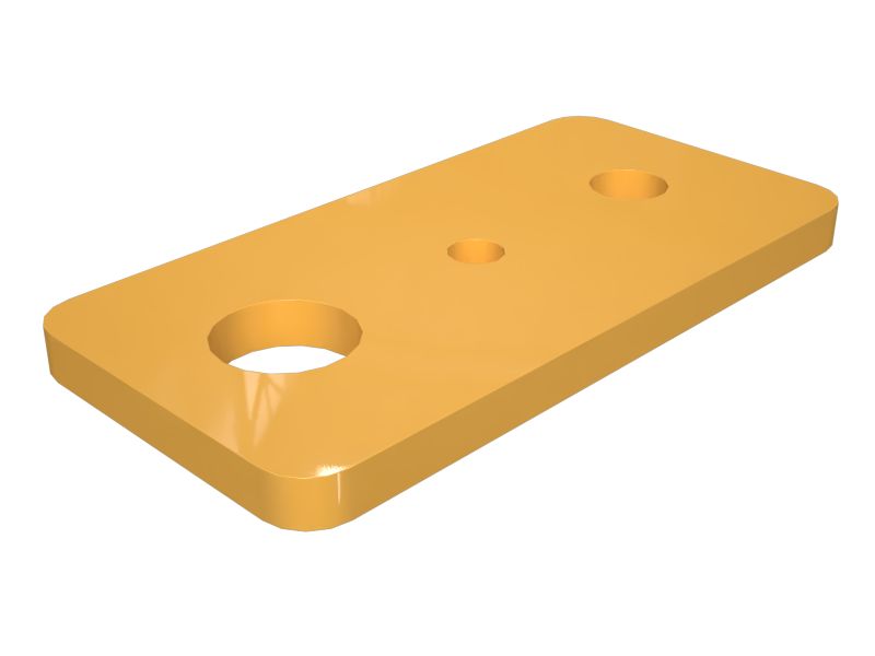522-6531: 5mm Thick Mounting Plate