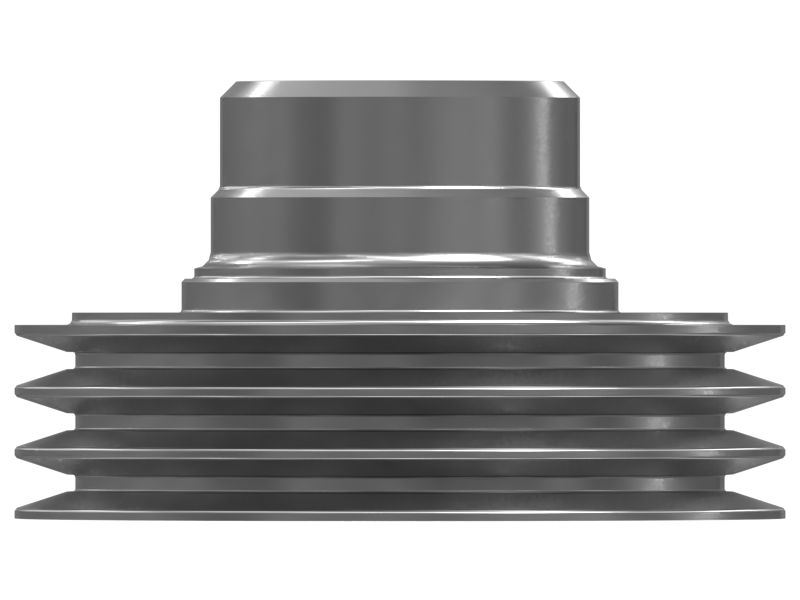 Шкив коленчатого вала с 3 канавками.