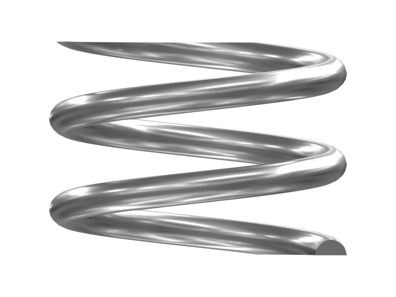 Пружина сжатия свободной длины 8,74 мм