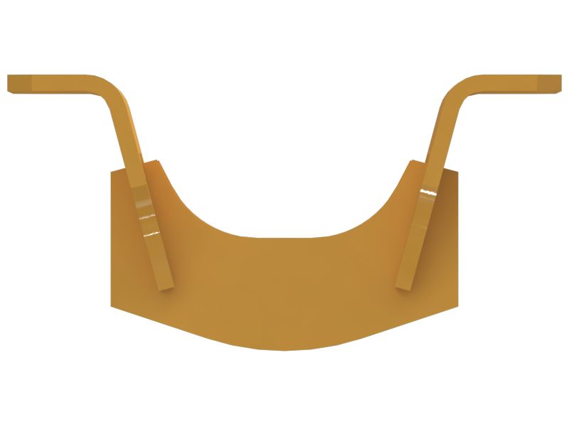 Щиток сегментированной направляющей гусеничной ленты (центральная часть)