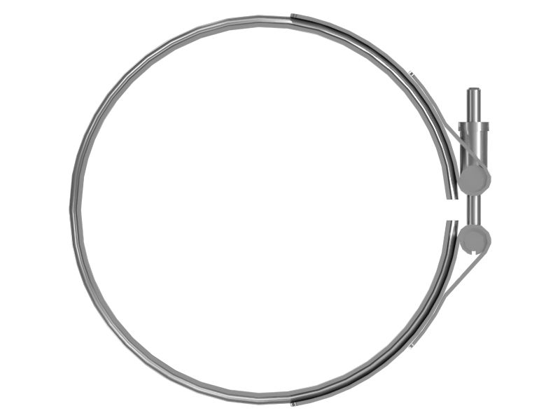 Зажим V-образной полосы с минимальным внутренним диаметром 174,00 мм