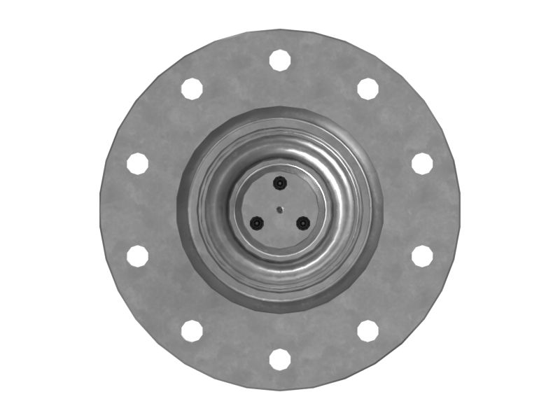 588-1938: 346mm Outer Diameter Front Axle Spindle | CATCorp