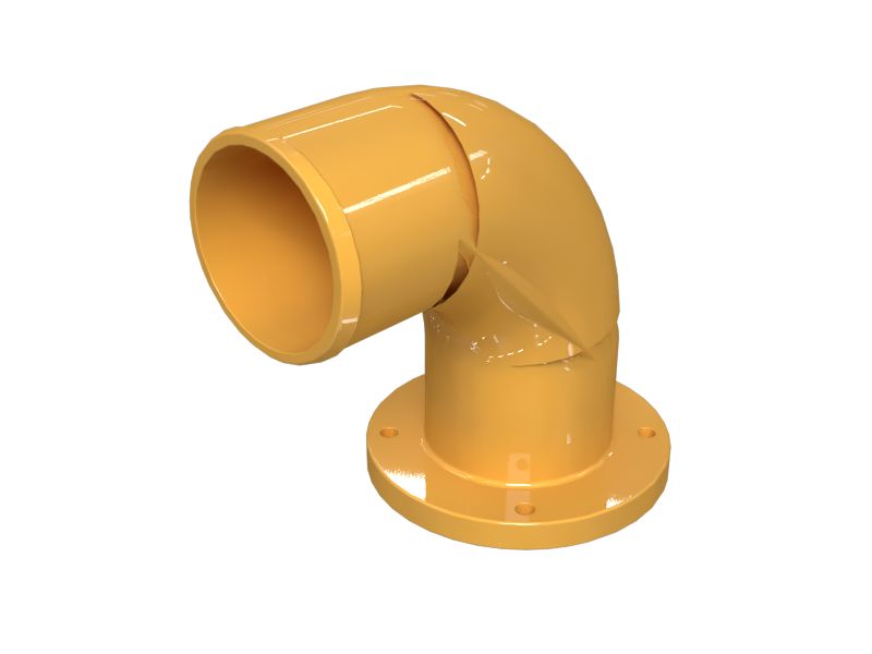 КОЛЕНЧАТЫЙ ПАТРУБОК ВОЗДУШНЫЙ В СБОРЕ