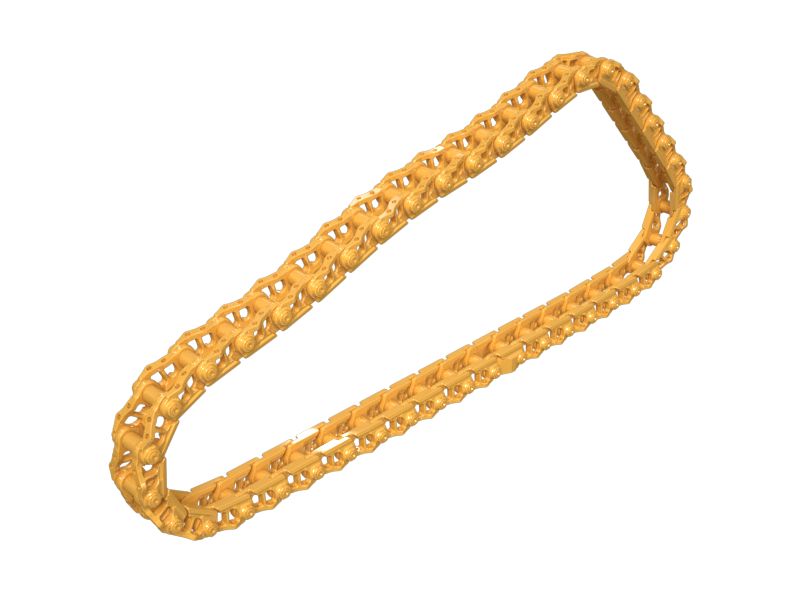 Звено гусеницы в сборе