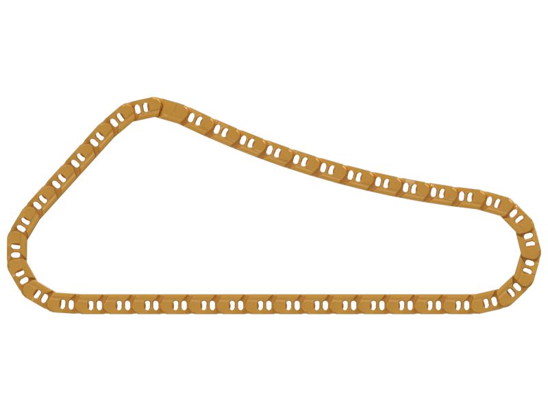 Звено гусеницы в сборе