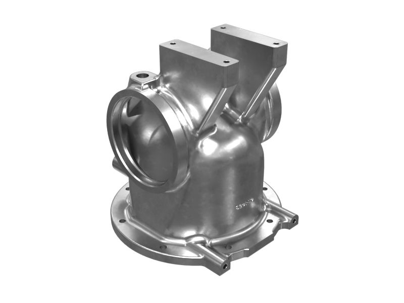 Выпускной коленчатый патрубок